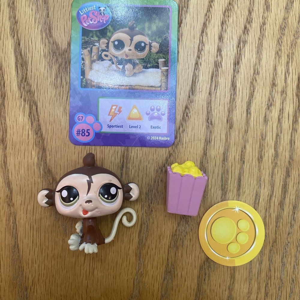 Littlest Pet Shop MONKEY Figure G7 #85 Series 2 LPS‎